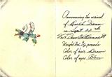 Ruth s Birth Announcement; documents